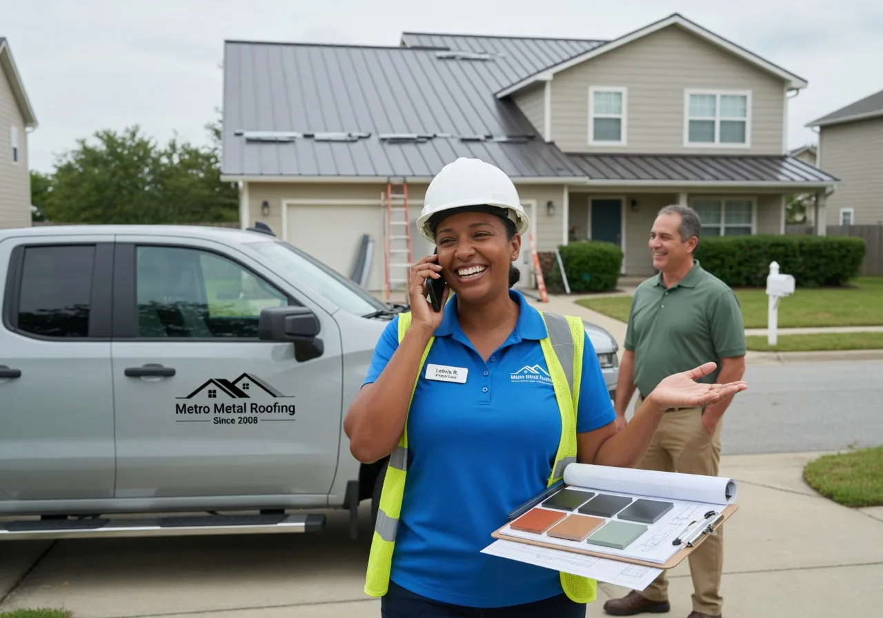 Storm Damage Metal Roof Repair in Cotton Plant, AR